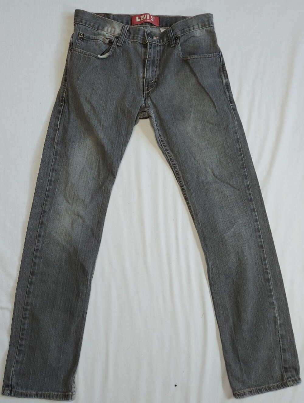 Levi's 511 Redtag Skinny Leg Low Rise Gray Denim Jeans W29 L29
